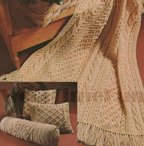 Knitting pattern vintage aran - pattern,