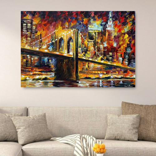 Leonid afremov brooklyn bridge - leonid,