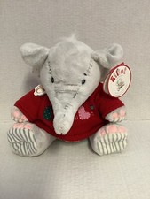 Sitting Elliot And Buttons Elephant Soft Toy "Love You Lots”