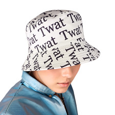Unisex Reversible Bucket Hat for Men Women, Twat Print Sun Hat,Cotton Bucket hat