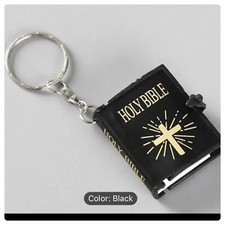 Holy Bible Black Keyring X 1
