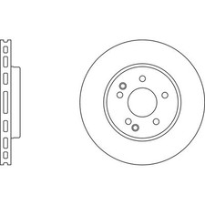 2x Brake Discs Vented For