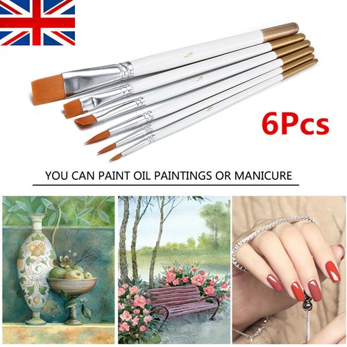 Art painting brushes set 6pcs - brushes,
