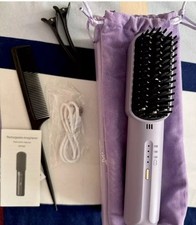 Mini Rechargeable Hair Straightener Portable Cordless Hair Straightener Comb UK