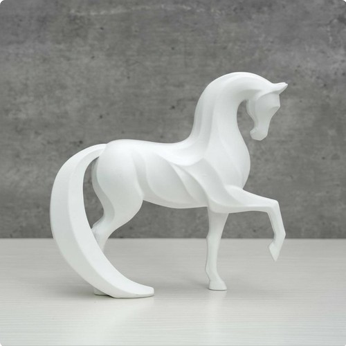 Geometric horse sculpture - geometric,