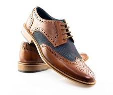 Mens Leather Smart Office Lace