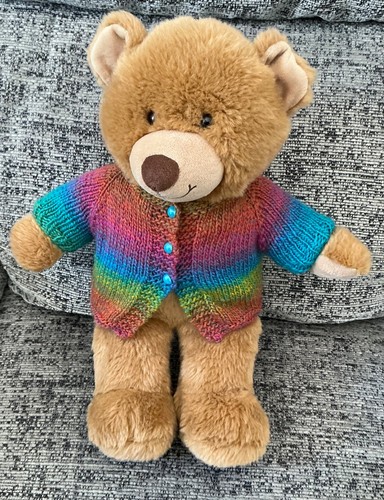 Hand knitted teddy bear - hand,