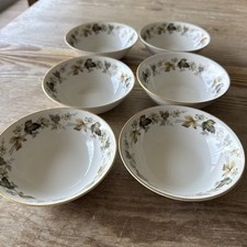 6 x Royal Doulton Larchmont TC1019 Fruit / Cereal Bowls 5.25" Wide Set