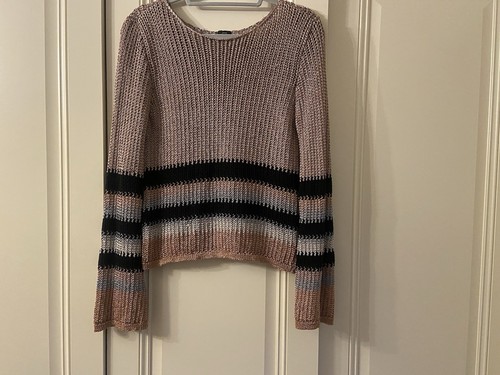 Pink stripy jumper - pink, 14
