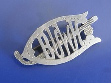 Antique Edwardian silver name BUWH 'BOO' Lacrosse stick brooch Birmingham 1904