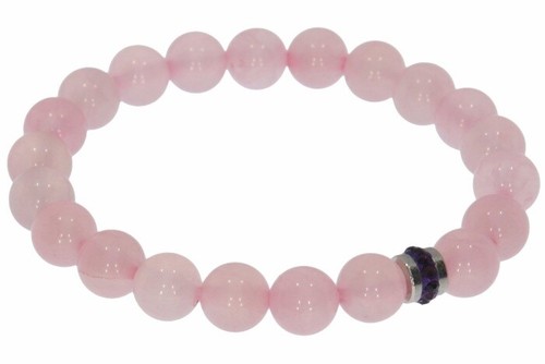 Rose quartz ball stretch - rose,