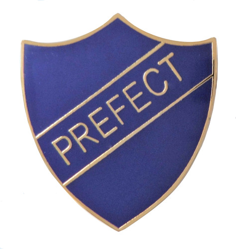 Blue prefect badge - blue, for