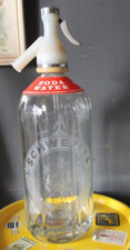 12" ETCHED SCHWEPPES SODA SYPHON.