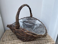 Large Wicker Plastic Lined