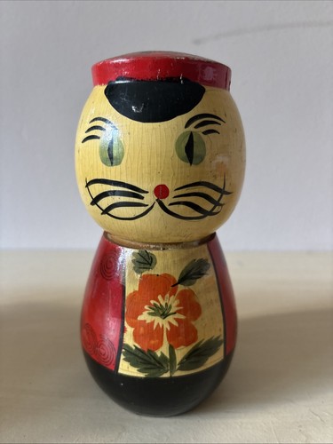 Vintage matryoshka nesting cat - vintage,