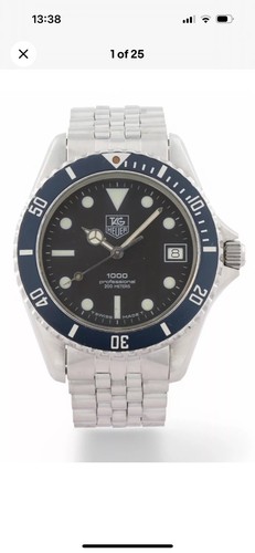 1980s vintage tag heuer 1000 - 1980s,