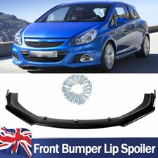 Gloss black front bumper - front,