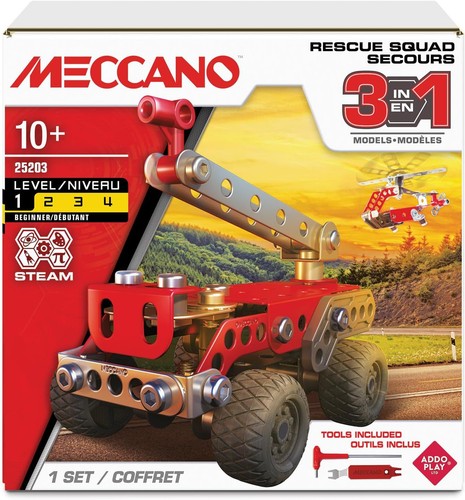 Meccano rescue squad - meccano, 3-in-1