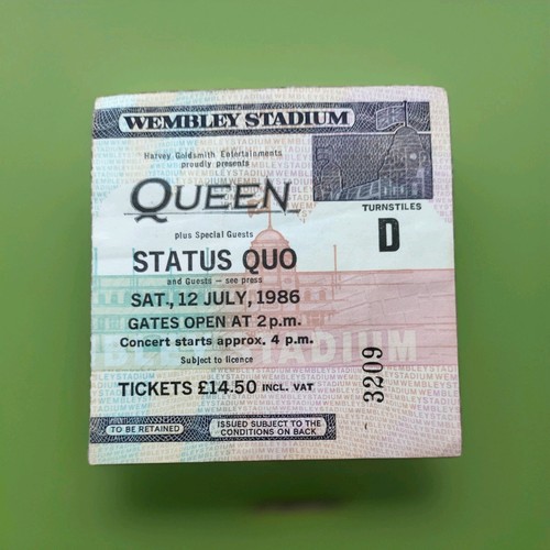 Queen 1986 wembley concert - 1986, uk