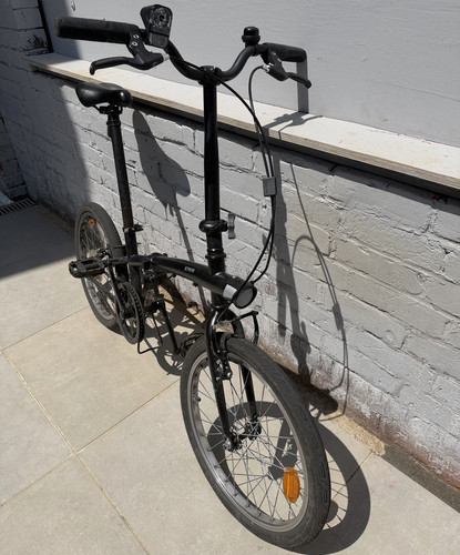 Twin folding bike black - folding,