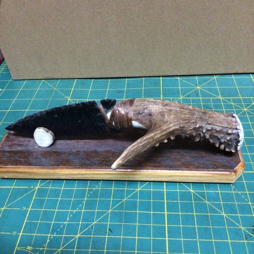 Obsidian skinning knife flint - skinning,