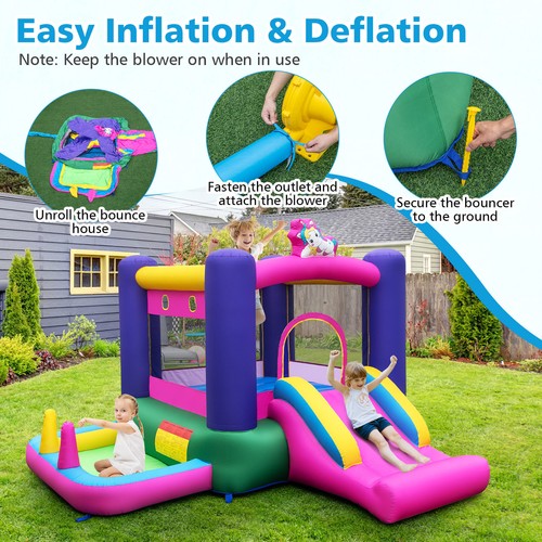 Inflatable bouncy castle with - inflatable,