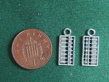 10 Abacus Charms - antique