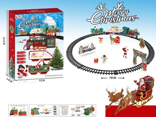 Christmas train set - christmas,