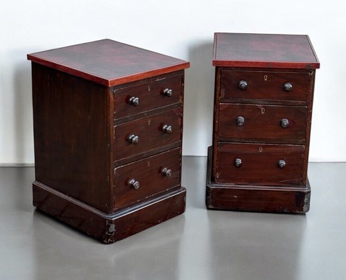 Pair victorian bedside - of,