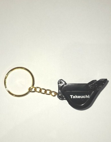 Takeuchi digger bucket keyring - digger,