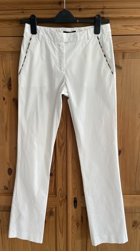 Daks white cotton trousers - daks,