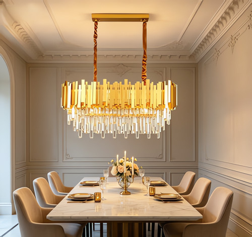 Crystal chandelier adjustable - crystal,