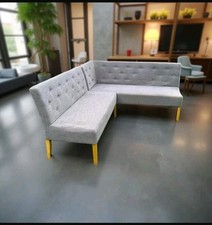 Barker and Stonehouse Corner Upholstered Bench Bar Waiting Room Upholstered Sofa