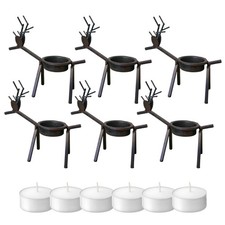 Set of 6 Metal Reindeer