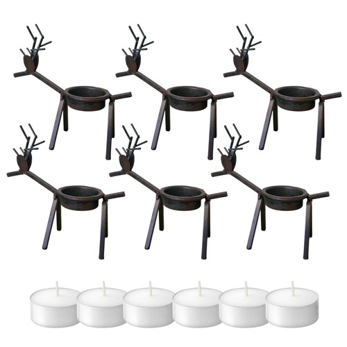 Set metal reindeer - set, 6