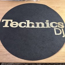 Technics dj - black and gold slipmat