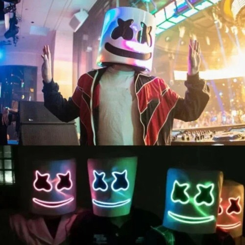 Marshmallow led mask full - marshmallow,