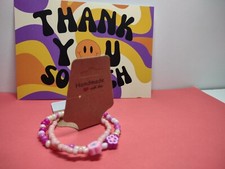 Pink Spring - Handmade Bracelets Pair Brand New by Pia's Bracelets