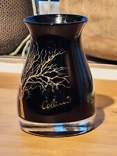 Luigi Colani Vase Glass, Gold, Black, HTF