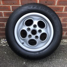 porsche teledial 944 Turbo alloy wheel 5 x 130 one piece 15 And  215 60 15 Tyre