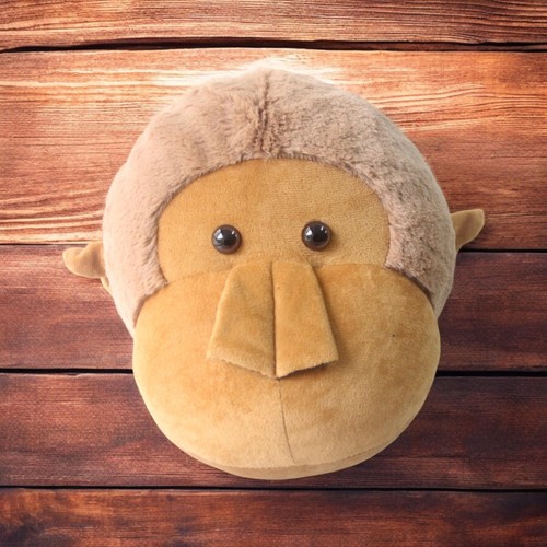 Plush monkey head wall - plush,