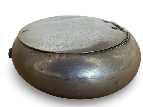 Vintage aluminium push button - aluminium,