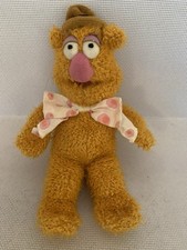 Disney Store The Muppets Fozzie Bear Soft  Beanie Plush Toy 9”