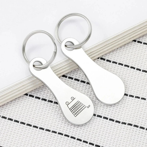 2pcs trolley coin - trolley, keyring