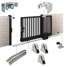 Premium Sliding Gate Hardware Kit with External Wheels- Gate Upto 4.5m