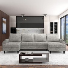U-Shaped Corner Sofa Bed