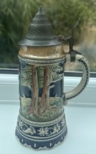 Vintage Thorens Musical Beer Stein Tankard Switzerland 1950s