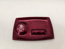 Vintage Budweiser Beer Ashtray red  bar advertising ANHEUSER BUSCH,