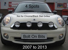 4 BLACK Spot Lamp Kit R55 R56