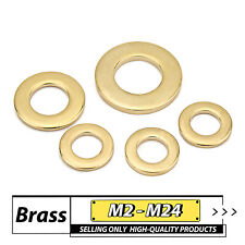 Solid Brass Flat Washers To Fit M2 M2.5 M3 M4 M5 M6 M8 M10- M20 FORM A TYPE GB97